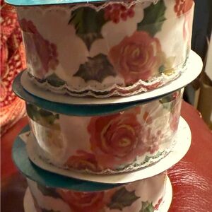 The Pioneer Women Holly rose decorative ribbon